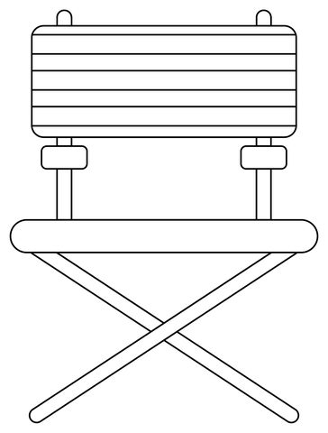 Camping Chair Coloring Page